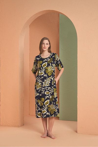 PJS Γυναικείο φόρεμα Navy Blue 27155