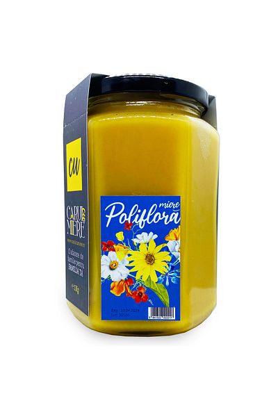 CARUL CU MIERE Bee honey, Poliflora, raw, Carul cu Miere, 1kg