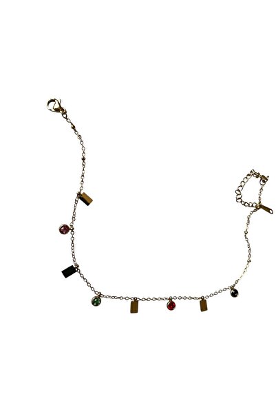 DORA-SS خلخال فولاذي ملون بالحجر للموسم الجديد الحديث