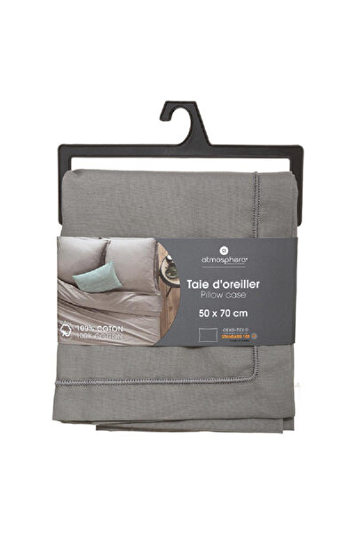 Atmosphera Premium Quality Rectangular Pillow Case Grey 50 x 70cm