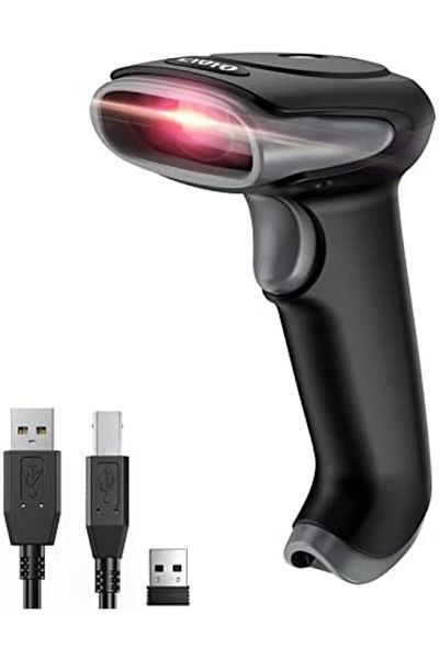 Eyoyo Wireless Barcode Scanner: 2.4G Wireless & USB Wired Connection, Ergonomic Handheld Barcode Sca