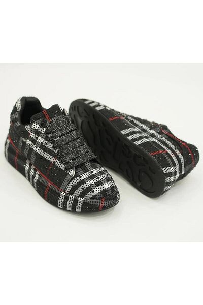 Guja 25Y451-3 36/41 Women's Plaid Patterned Stone Premium Sneaker Shoes