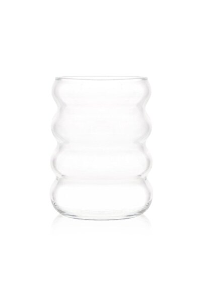 NY HOME Borosilicate Transparent Glass Cup with Node