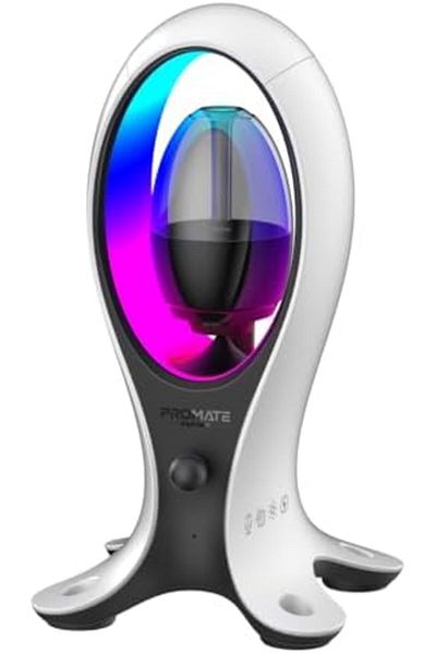 Promate Portable Bluetooth Speaker, High-Definition Wireless Speaker and Headphone Stand with USB-C