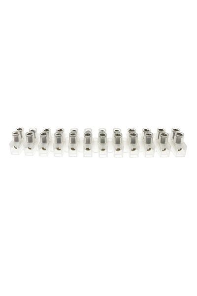 OEM Socket with 12 electrical connectors for mounting, multi-contact strip, 20A, 120x20x13mm
