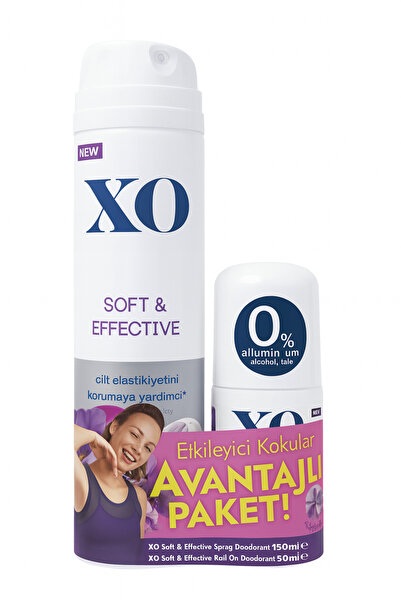 Xo Soft&Effective Women Deo 150 ml - roll on 50 ml set