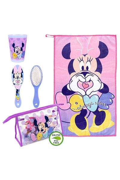 Disney Children’s Travel Set – Disney Minnie Mouse, Purple
