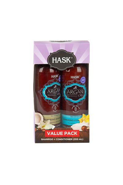 HASK Assorted Shampoo 335ml + Conditioner 335ml Hair Care Duo Set | Full Size