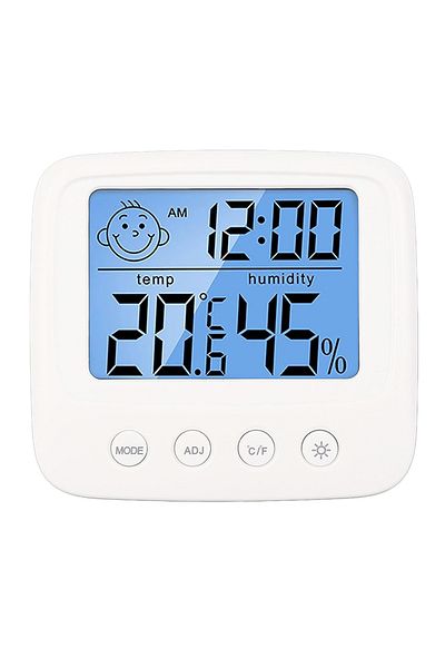 OEM Ceas multifuncțional cu termometru și higrometru, alarmă, 86 x 78 x 23 mm, indicator de confort
