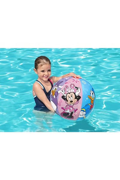 BESTWAY Mickey Mouse and Friends Inflatable Beach Ball 51cm, 26-91098