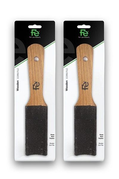 Fe Callus File Wood 2 Pieces