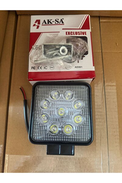 GUMUSONLINE Aksa 9 Ledli Off Road Çalışma Ve Sis Lambası 27Watt 10-36 Volt