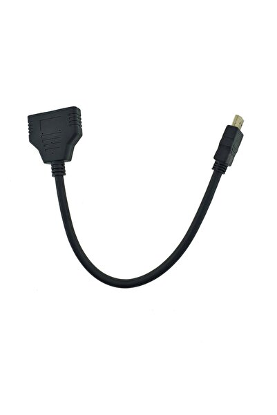 OEM HDMI splitter adapter cable, HDMI male to 2 HDMI female ports, ADAPTHDMI, passive, 25 cm, black