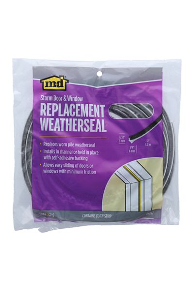 M-D Building Products Pile Replacement Weatherseal for Doors and Windows Grey