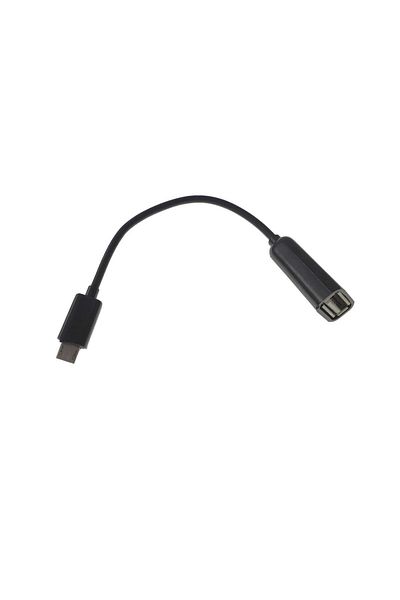 OEM OTG adapter cable USB 2.0 female to microUSB male, 10 cm, black