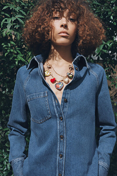 Yokho ZRA Marka Model ❤️ Colorful Hearts Charm Kolye 🎨