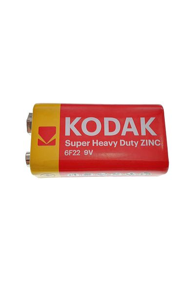 Kodak Battery 9V 6F22, Kodak, Super Heavy Duty Zinc, packed in foil