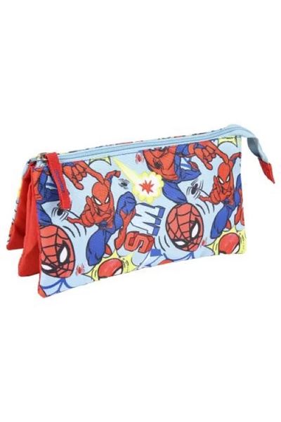 SPIDERMAN Pencil Case with 3 Compartments – Spider-Man