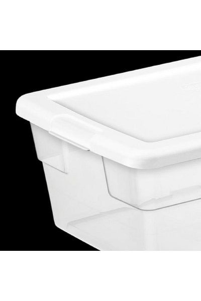 Sterilite Lightweight Rectangular Shoe Storage Box Clear 5.6 Liter