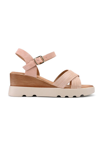 Tmall Women's Sandals, With Platform, Made of Eco-Leather, SA94, Pink