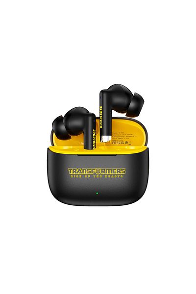 transformers سماعات أذن لاسلكية حقيقية، أسود، TF-T39BK، سماعات أذن TWS بلوتوث 5.0 مع علبة شحن