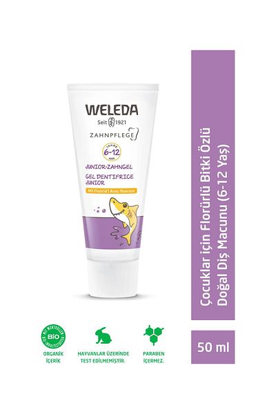 Weleda Fluoride Plant Extract Natural Toothpaste for Children 50ml (6-12 Years)