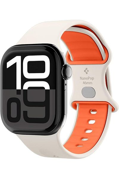 Spigen Nano Pop Band for Apple Watch Ultra 2/1 49mm, 10/9/8/7/SE2/SE/6/5/4/3/2/1 - Orange Beige