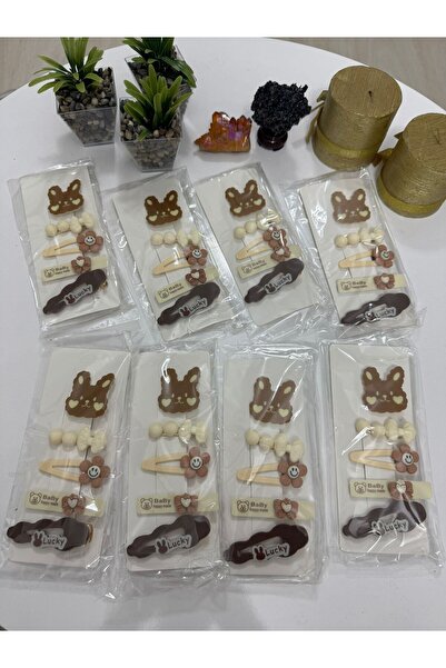 Asef Hediye Çocuk Toka, Toka Seti 5'Li Toka Seti Ithal Tokalar Silikon Toka 1...