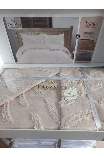 TAVOLO Esma 3 Piece Double Luxury Pink Set