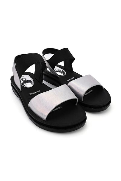 Tmall Women's Sandals, Low Sole, Made of Eco-Leather, SA90, White