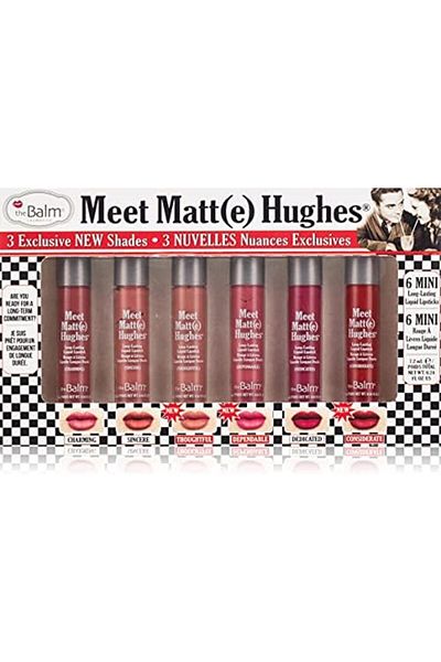 the balm Set of 6 Mini Liquid Lipsticks - Matte Shades by The Balm Holiday Edition