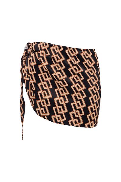 Eight Fashion Women's Chain Pattern Satin Pareo