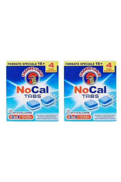 chante clair Set 2x Tablete anticalcar 3 in 1, 16buc + 4 buc Gratis