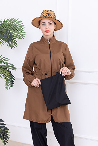 Vivezza Σετ μαγιό Hijab με κορδόνι που δένει τη μέση με μπόνε και τσάντα δώρο