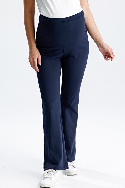 KATLİN MATERNİTY WEAR Yüksek Bel Hamile İspanyol Paça Tayt , Beli Ayarlanabilir Full Likrali Kumaş