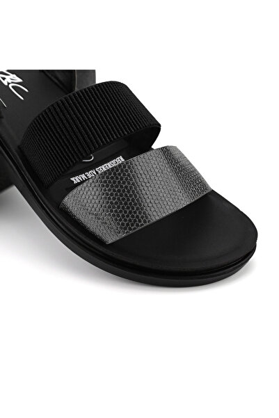 Tmall Women's Sandals, Low Sole, Made of Eco-Leather, SA88, Gun