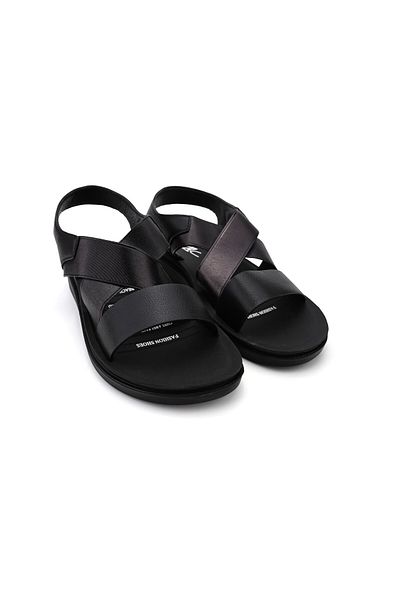 Tmall Sandale de Dama,Cu Talpa Joasa,Din Piele ecologica,SA91,Negru