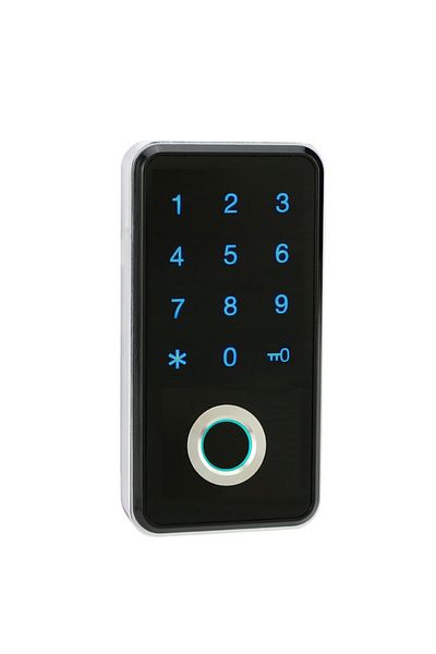 rut&cari Smart Lock for Cabinet, Drawer, Safe Box, Mobile App, Fingerprint, Password, Card Unlock, Gray