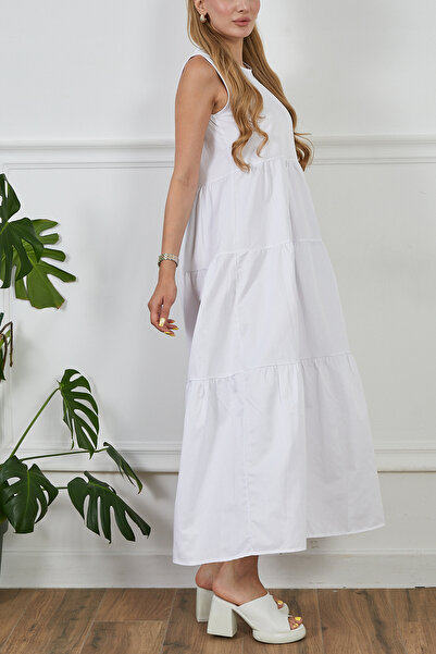 DPARİS Μακρύ φόρεμα μηδενικής μανίκια