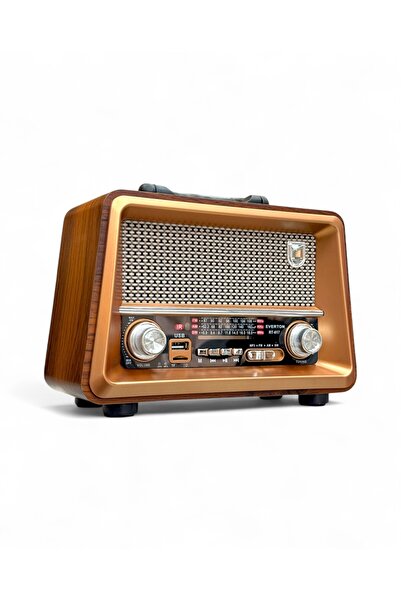 ROYALTREND Nostalji Ahşap Gerçek Radyo,Bluetooth Özellikli Trend Nostaljik Radyo