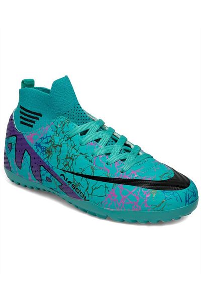 LALİGA Laliga Air 565 Model. Turquoise-Purple (40-44) Astroturf Football Shoes
