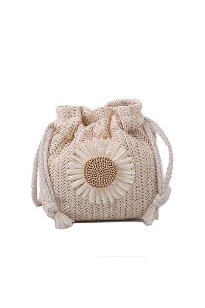 ENAR Women's woven bag, single shoulder beach vacation crossbody bag