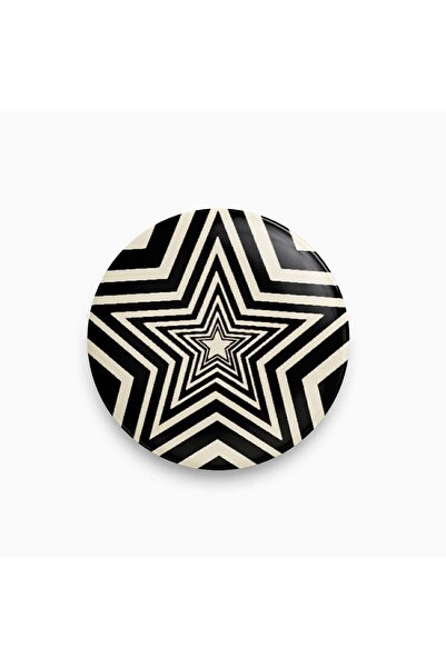 fırsatlar diyarı Siyah Beyaz Büyüyen Yıldız Y2K Grunge Rozet