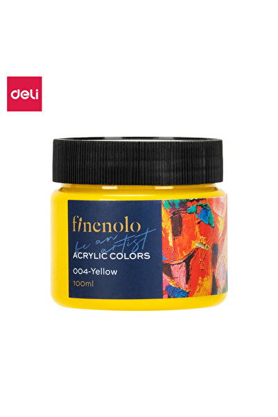 Deli عبوة طلاء أكريليك EC17-YL سعة 100 مل - مثالية للمشاريع الفنية والمدرسية ...