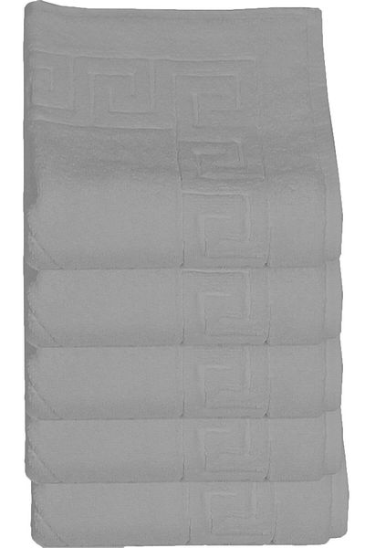 Mira Home 5 Pack Hotel Foot Towel Curly Foot Print 50X70 cm Colorful 16/2 Avs 250 Gr