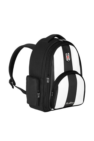 Beşiktaş Ученичка раница Me Bag Beşiktaş от раирана изкуствена кожа 25356