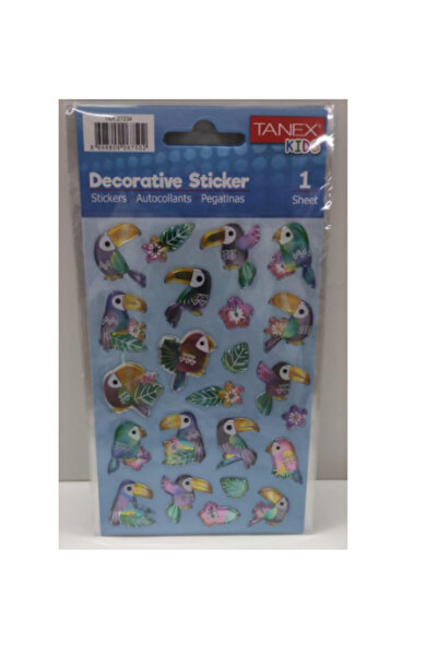 Tanex ملصقات سلسلة طيور التوكان المنتفخة Tnx-27234