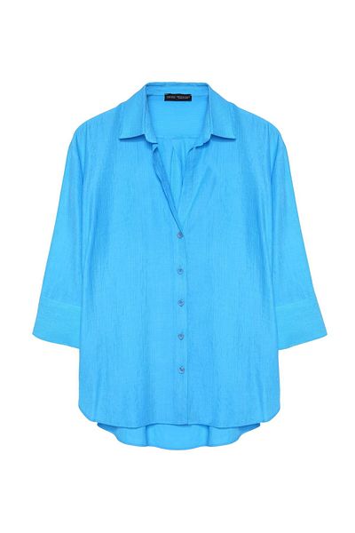Quzu Women's Short Sleeve Oversize Shirt - 24Y11693