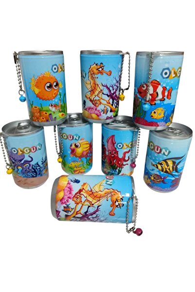 Emrah Gültekin علبة مناديل مبللة على شكل زجاجة كولا مع سلسلة مفاتيح – قطعة واحدة |   موضوع كائنات بحرية |   30 منديل