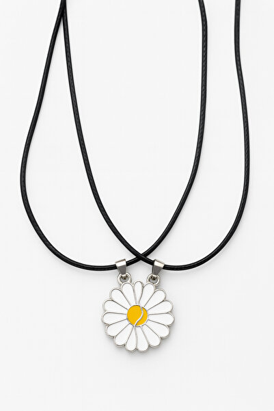 MakeWell Papatya Tasarımlı Deri İpli Mıknatıslı Best Friends 2'li Arkadaşlık ...